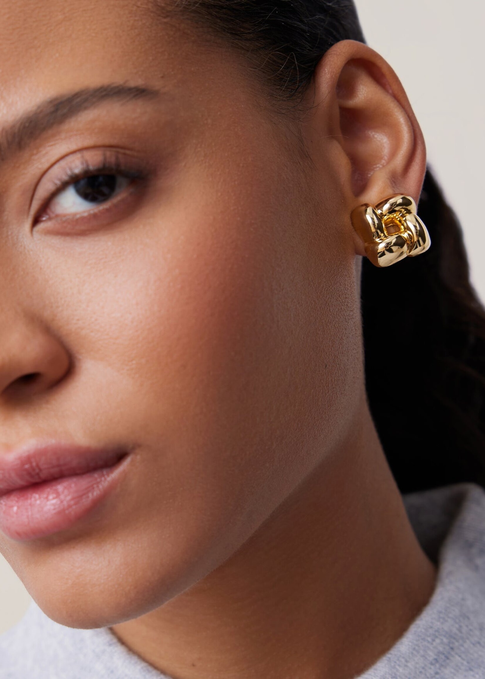 JENNYBIRD SMALL WOVEN SQUARE EARRINGS