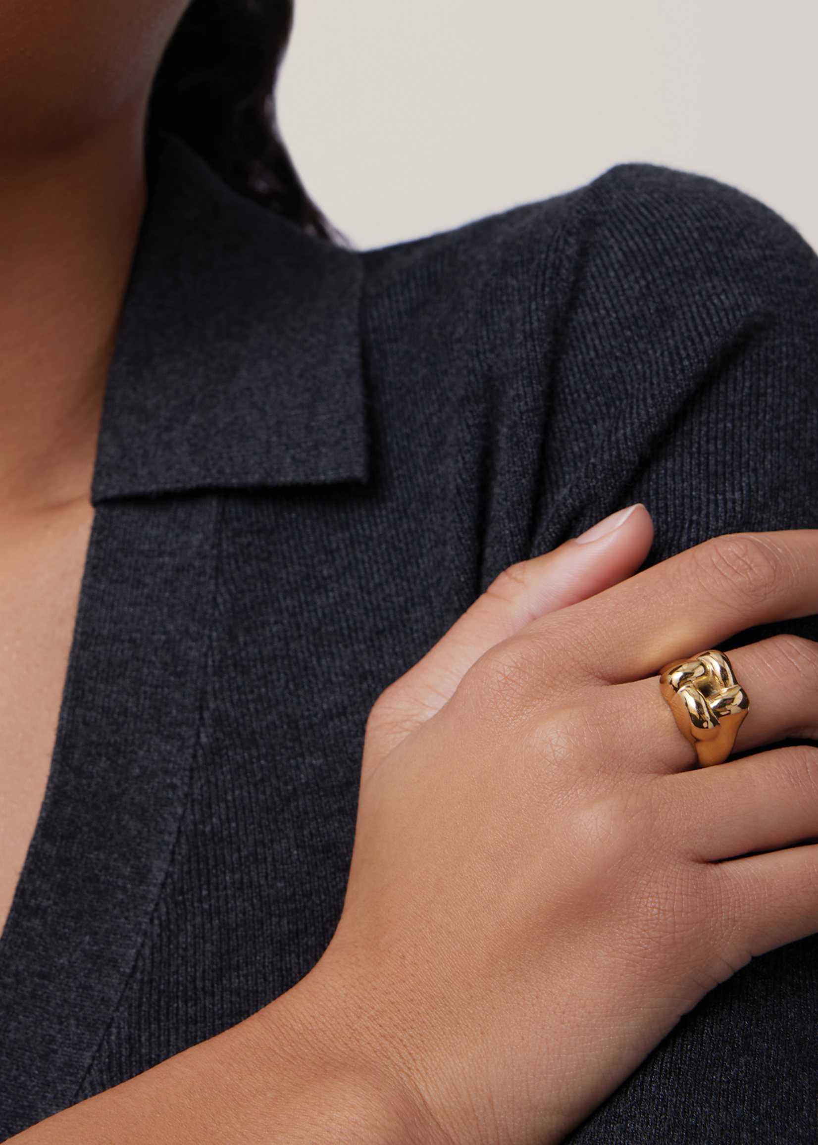 JENNYBIRD WOVEN SQUARE RING