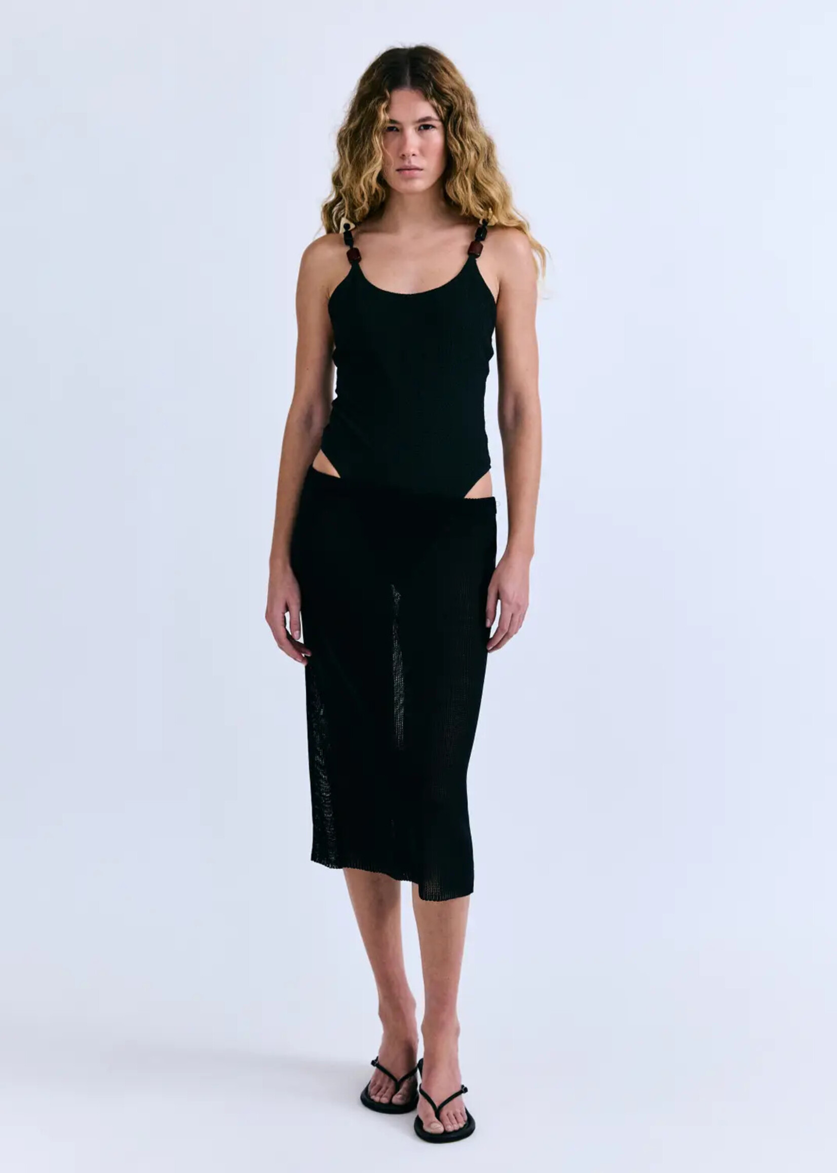 LOVE STORIES FREDDY Straight midi skirt