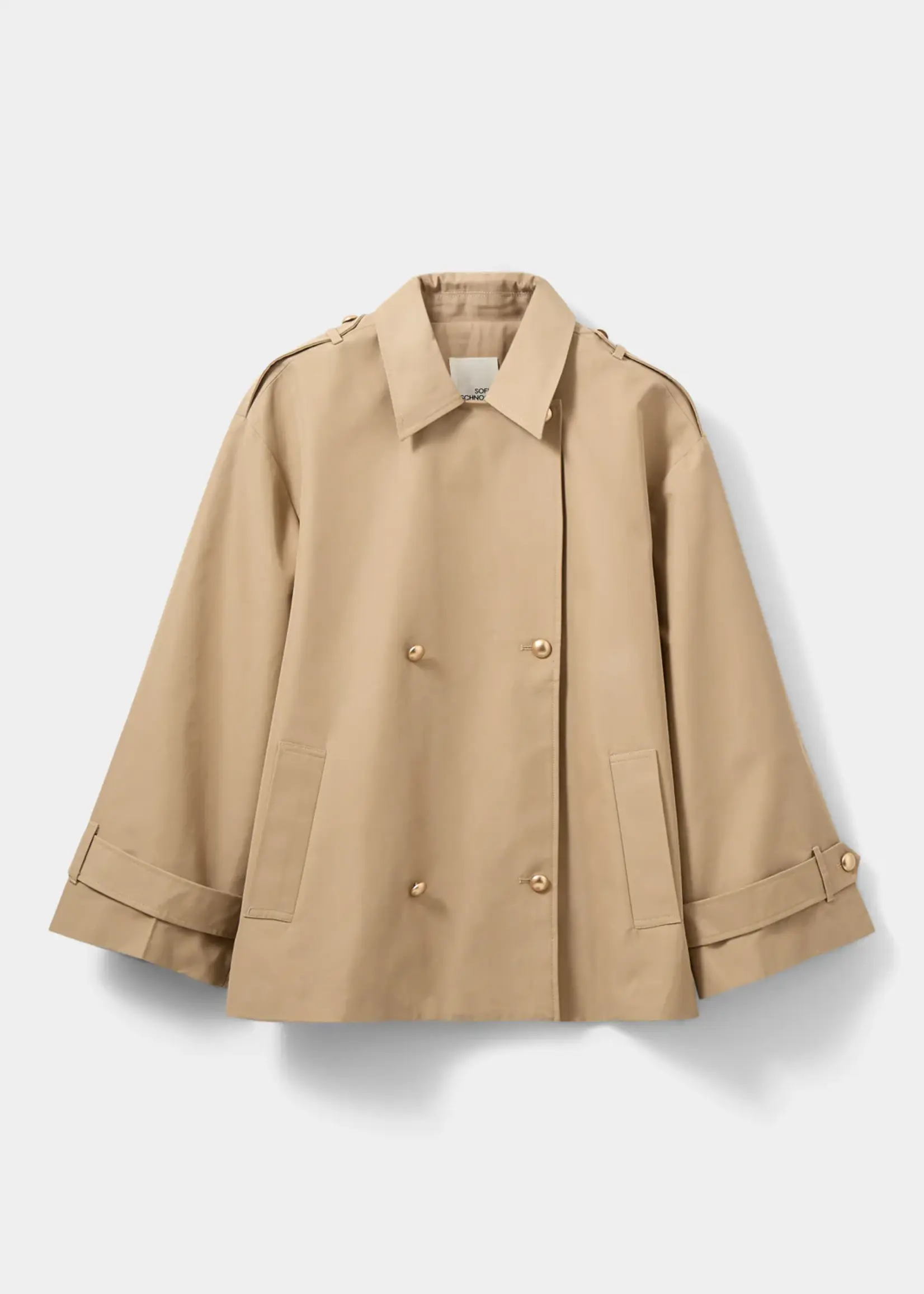 SOFIE SCHNOOR ADRIASW SHORT TRENCH COAT