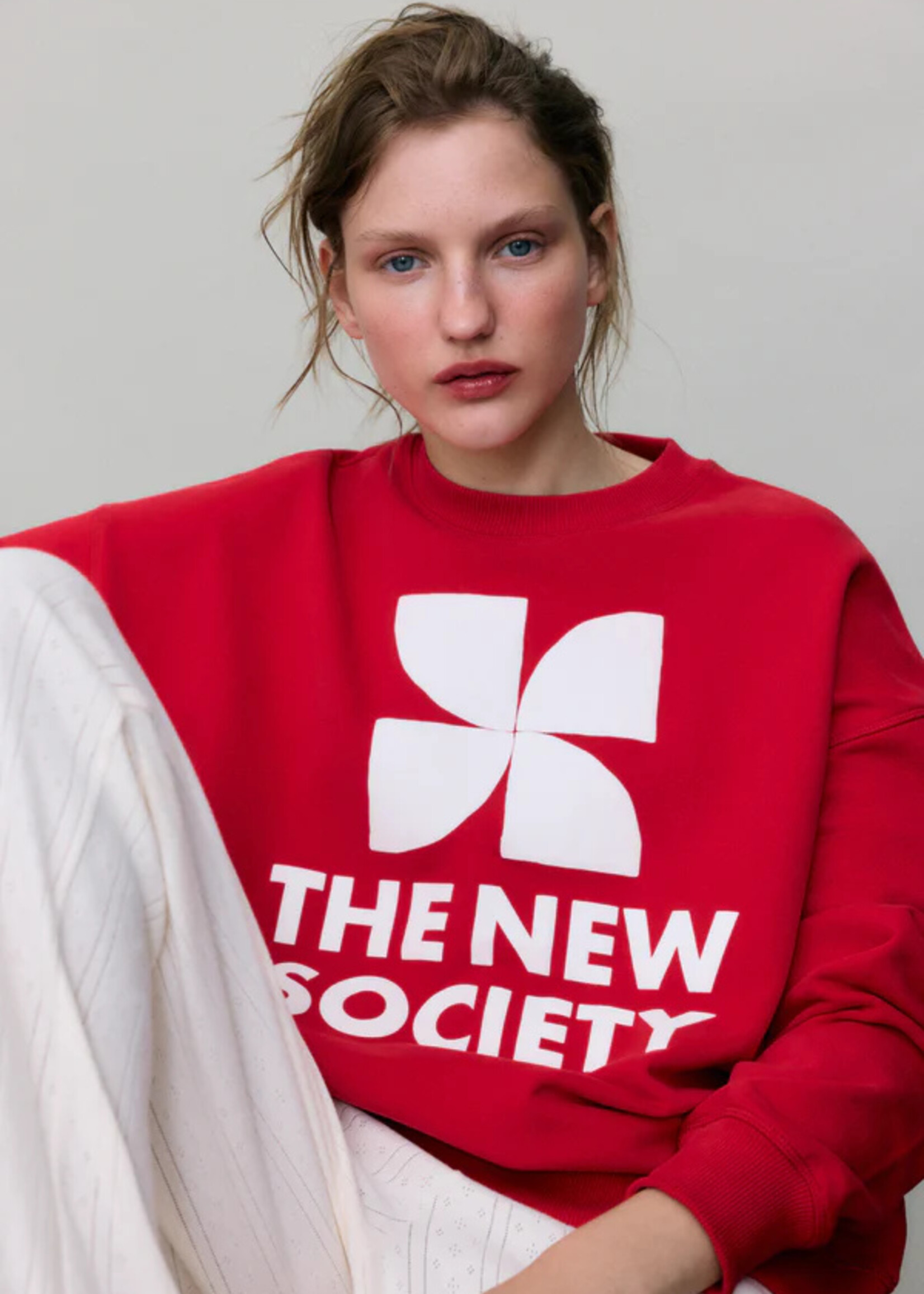 THE NEW SOCIETY TNS LOGO WOMAN SWEATSHIRT