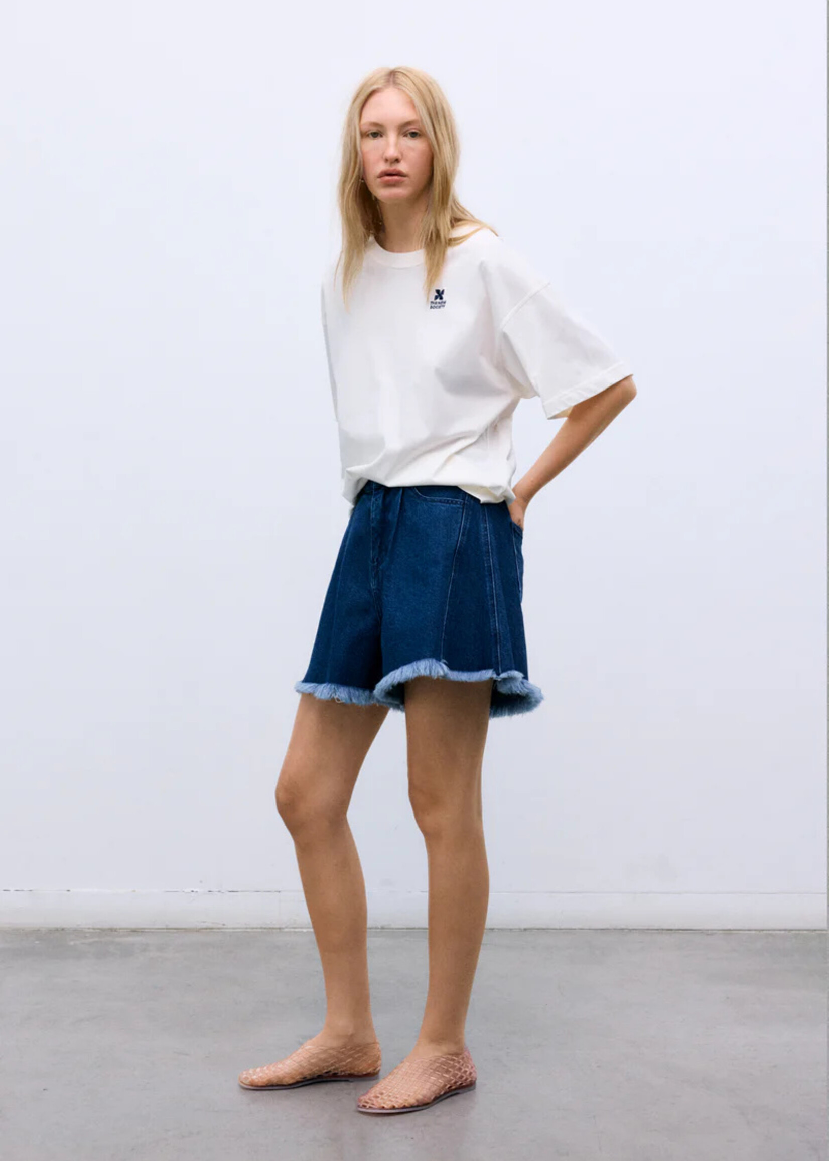 THE NEW SOCIETY TNS DENIM WOMAN SHORT
