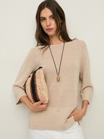 YERSE CLUTCH À RAYURES