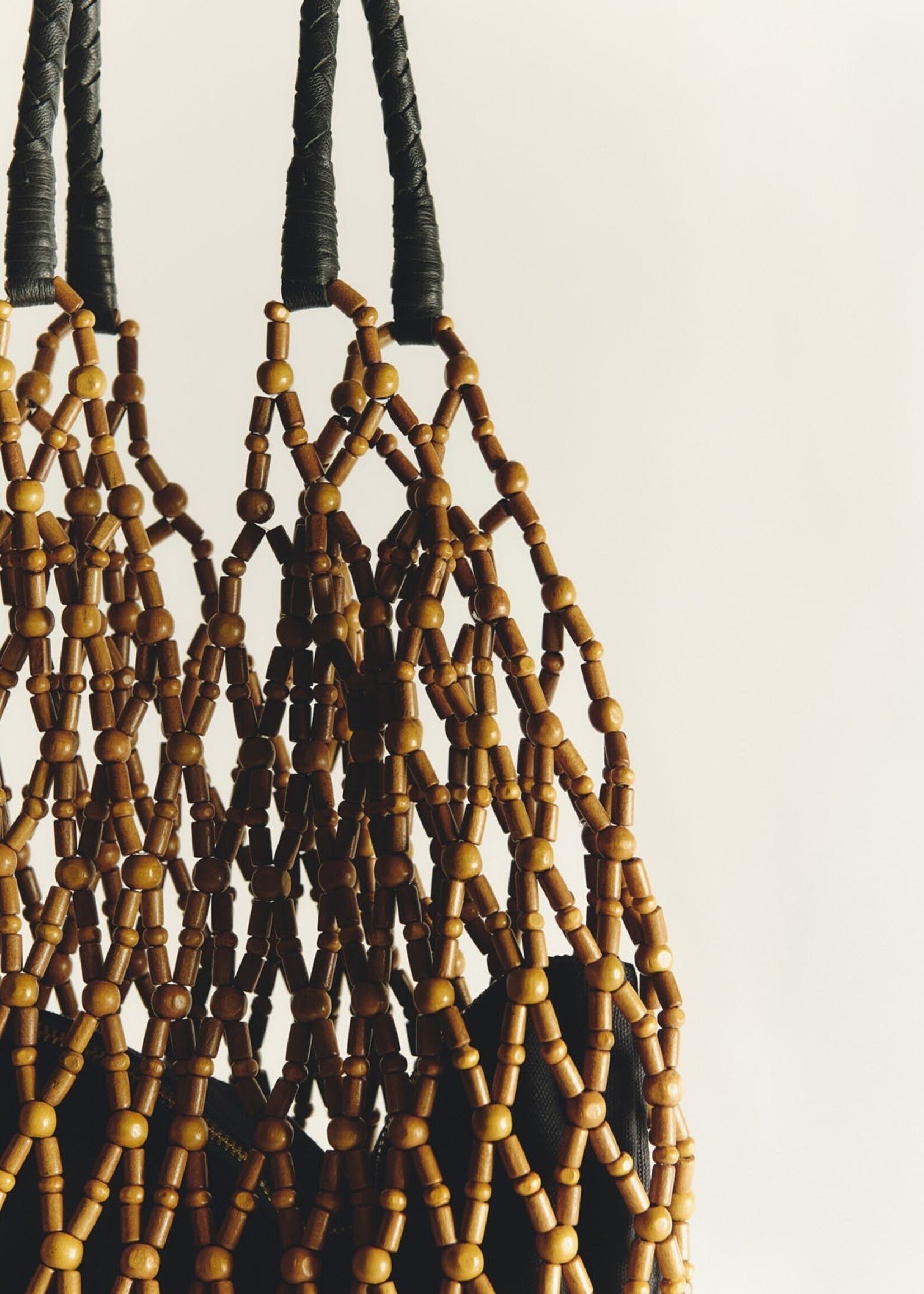 YERSE WOODEN BEAD BAG - 44929