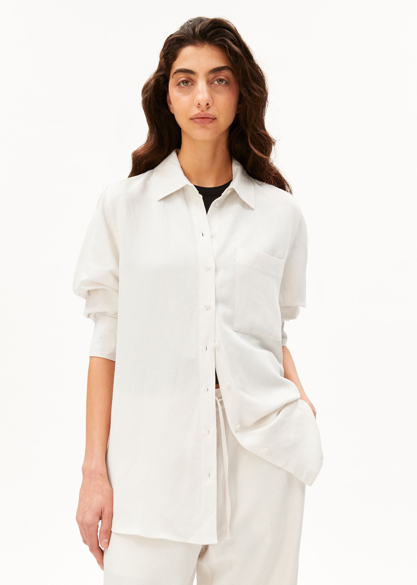 ARMEDANGELS LINEN BLEND SHIRT BLOUSE