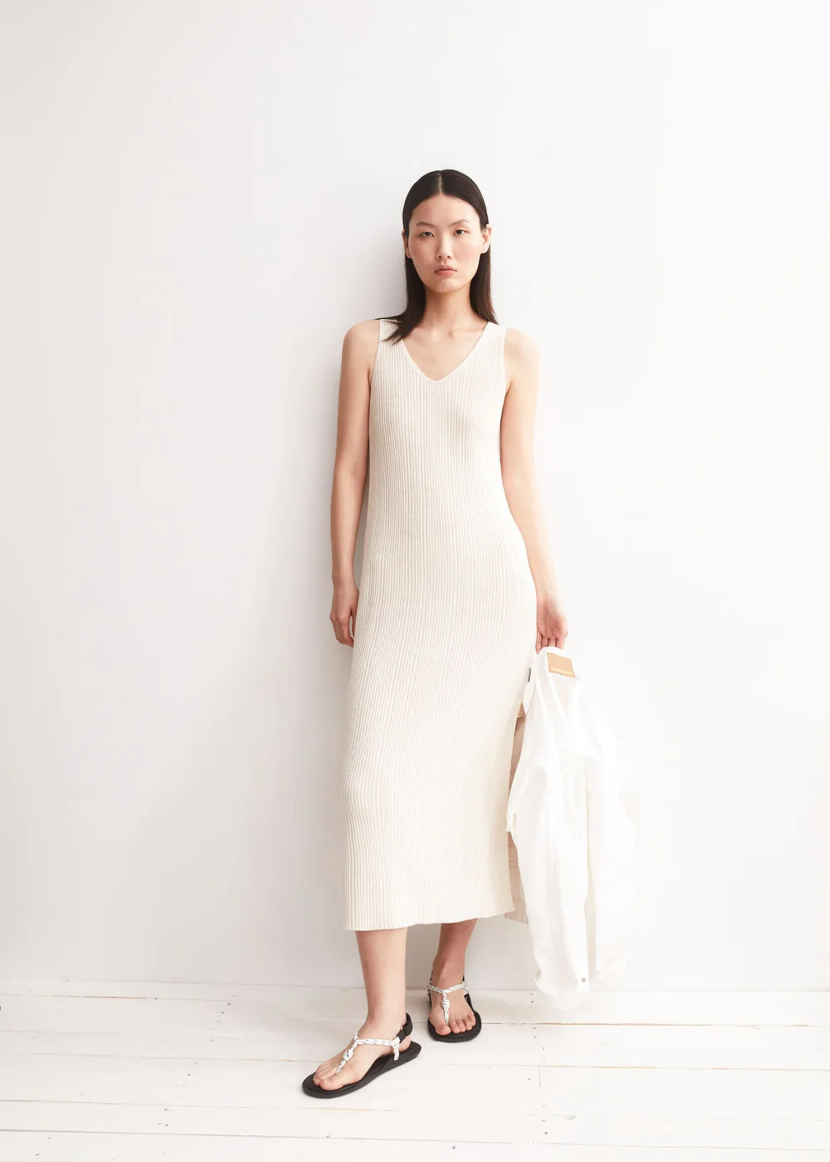 ARMEDANGELS LINEN BLEND KNIT DRESS