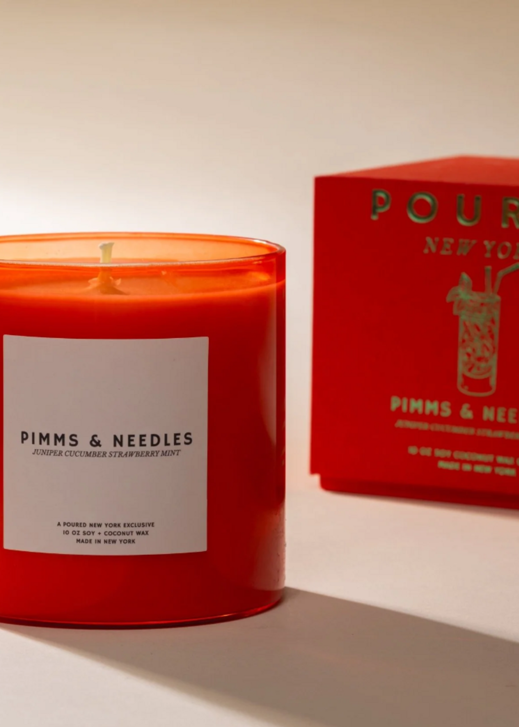 POURED NEW YORK PIMMS & NEEDLES - CANDLE