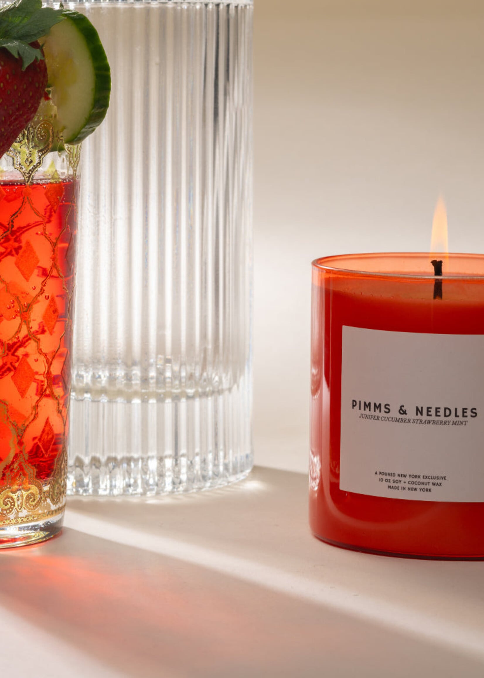 POURED NEW YORK PIMMS & NEEDLES - CANDLE
