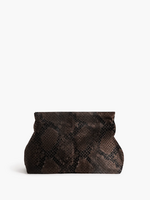 FLATTERED CLAY CLUTCH LEATHER