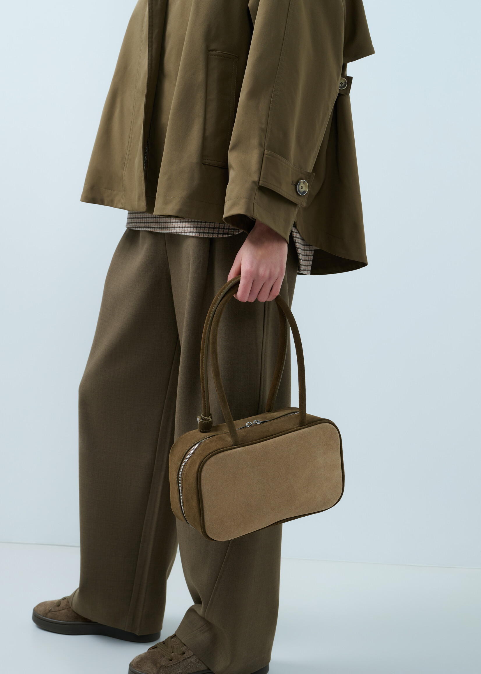 YAYA THE BRAND Suede shoulder bag