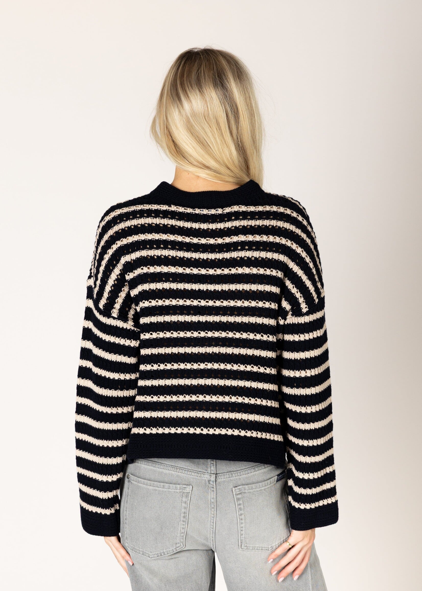 LYLA & LUXE DINASTRIPE CARDI
