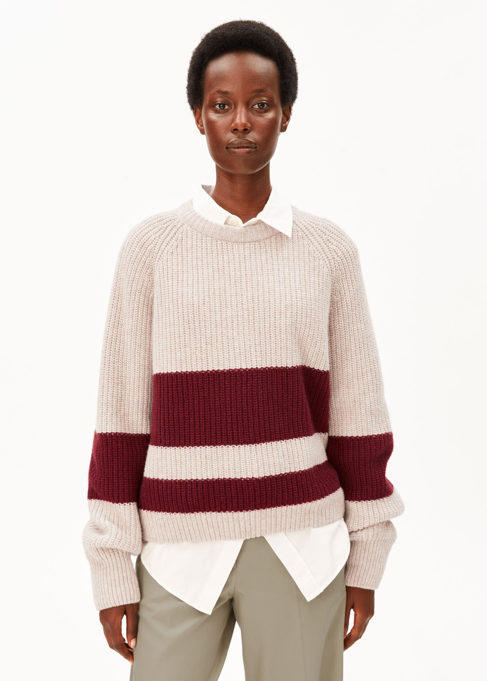 ARMEDANGELS RIB STRIPED KNIT