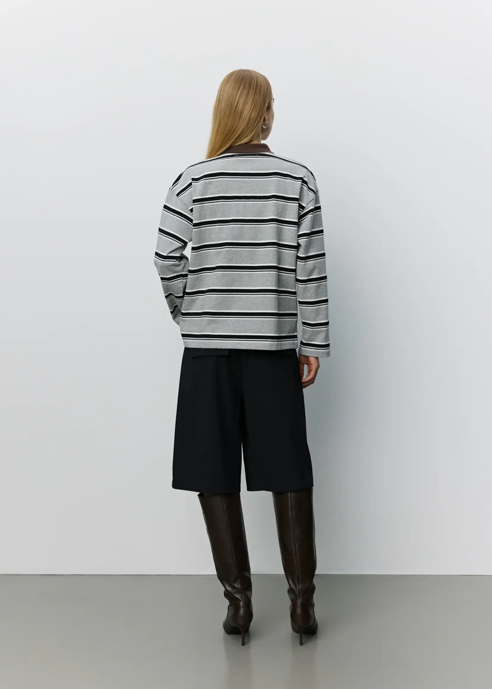 SOFIE SCHNOOR PRIASW STRIPED LS POLO