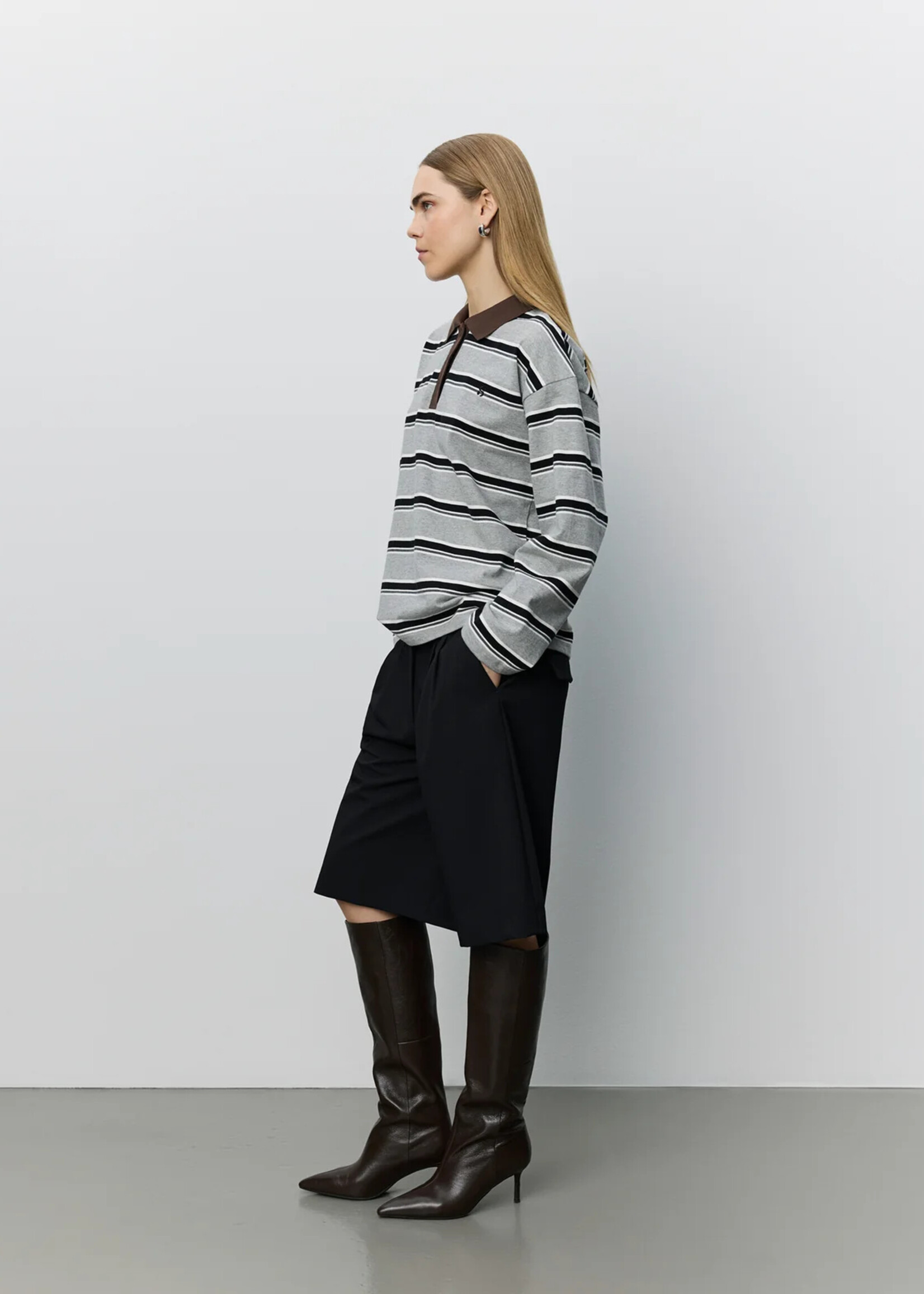 SOFIE SCHNOOR PRIASW STRIPED LS POLO