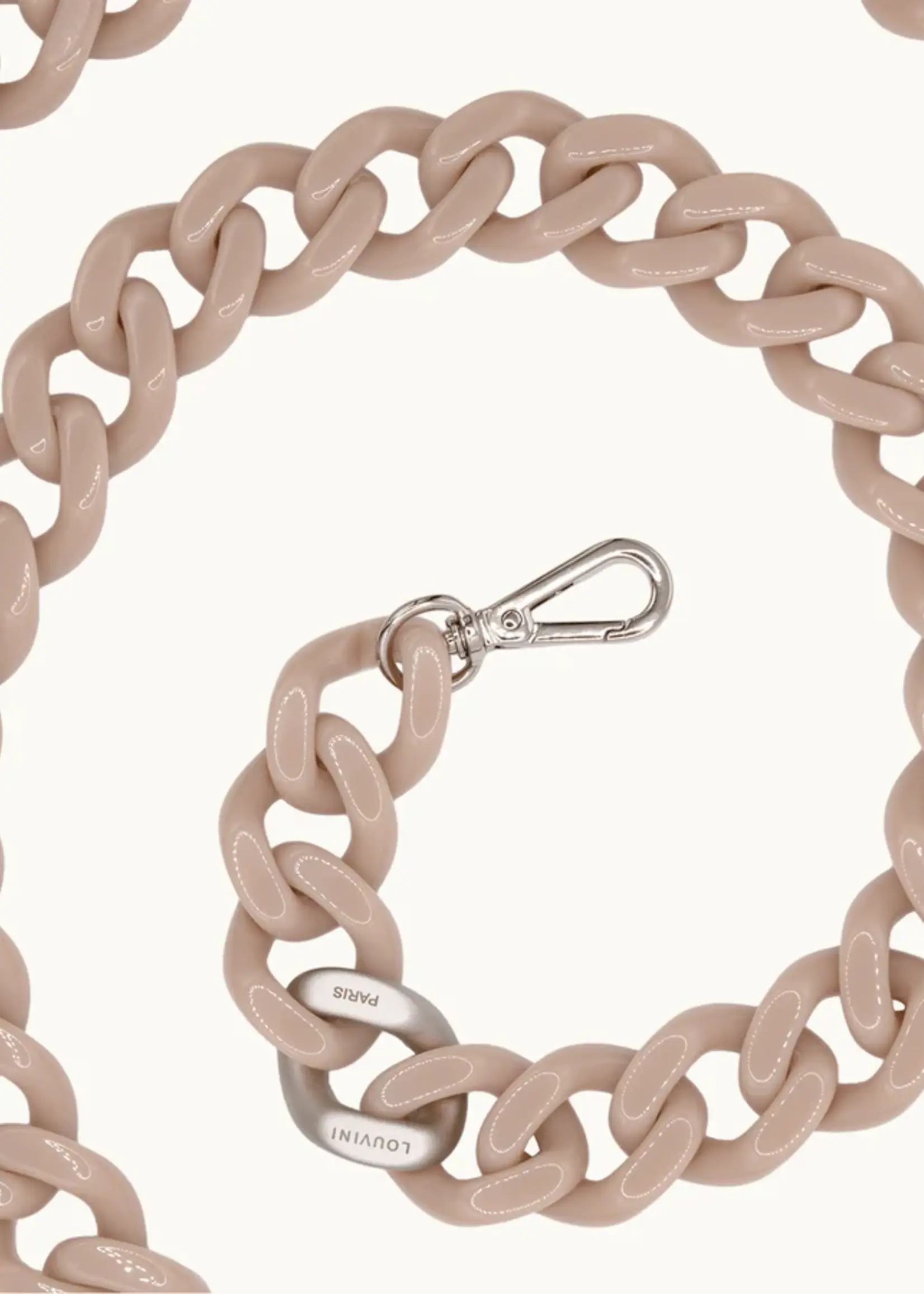 LOUVINI PARIS ZOE SILVER CHAIN