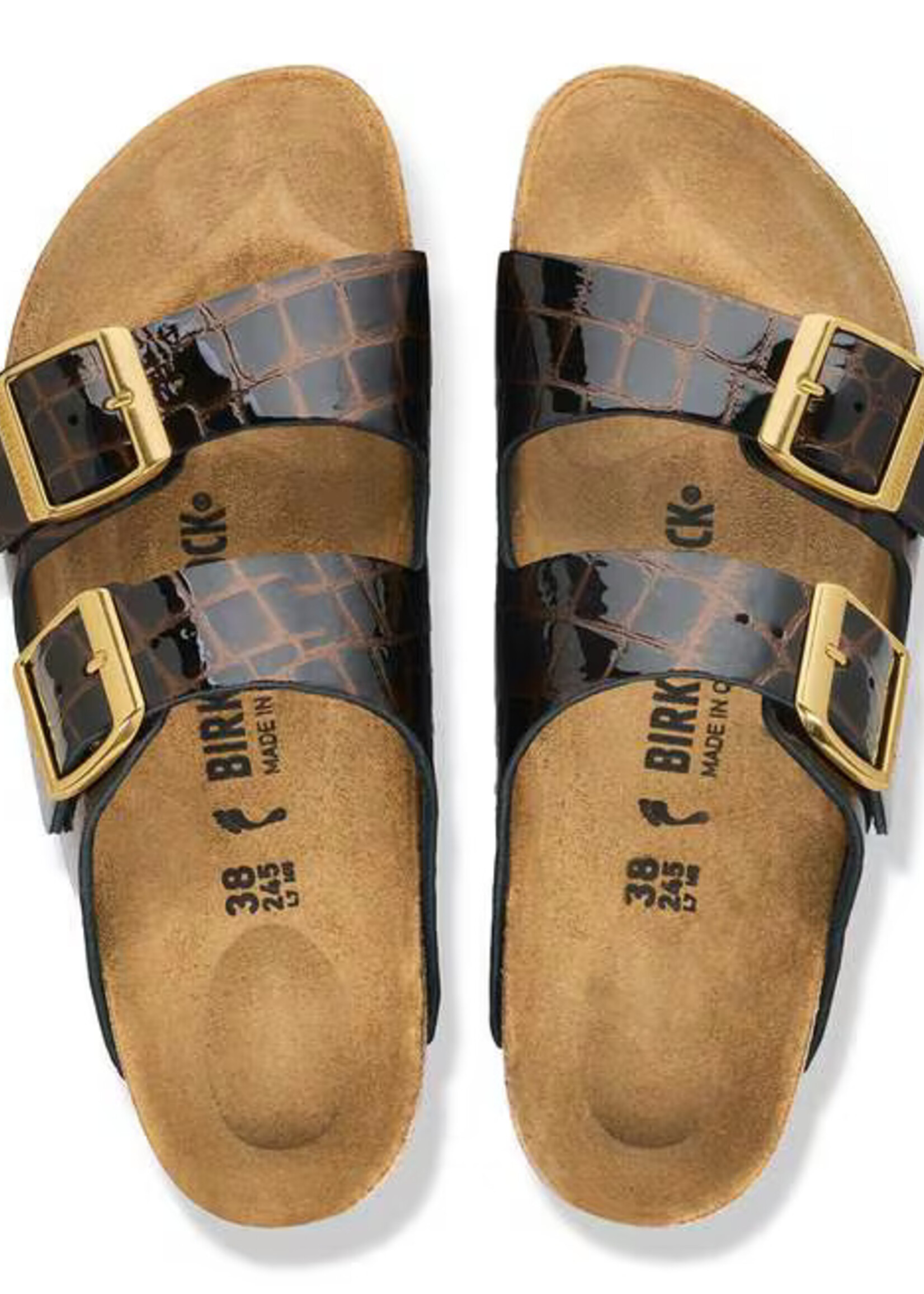 BIRKENSTOCK ARIZONA LEATHER EMBOSS ANIMAL R