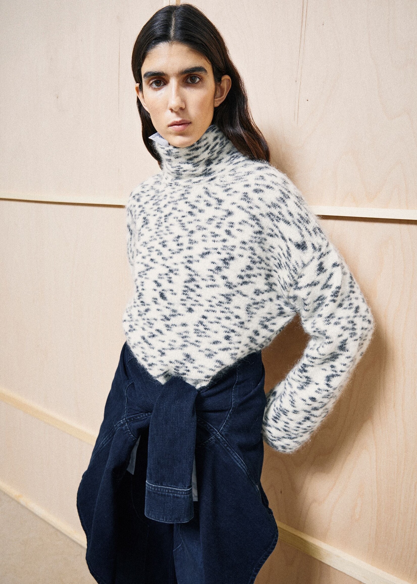ARMEDANGELS MOHAIR BLEND DOTS KNIT