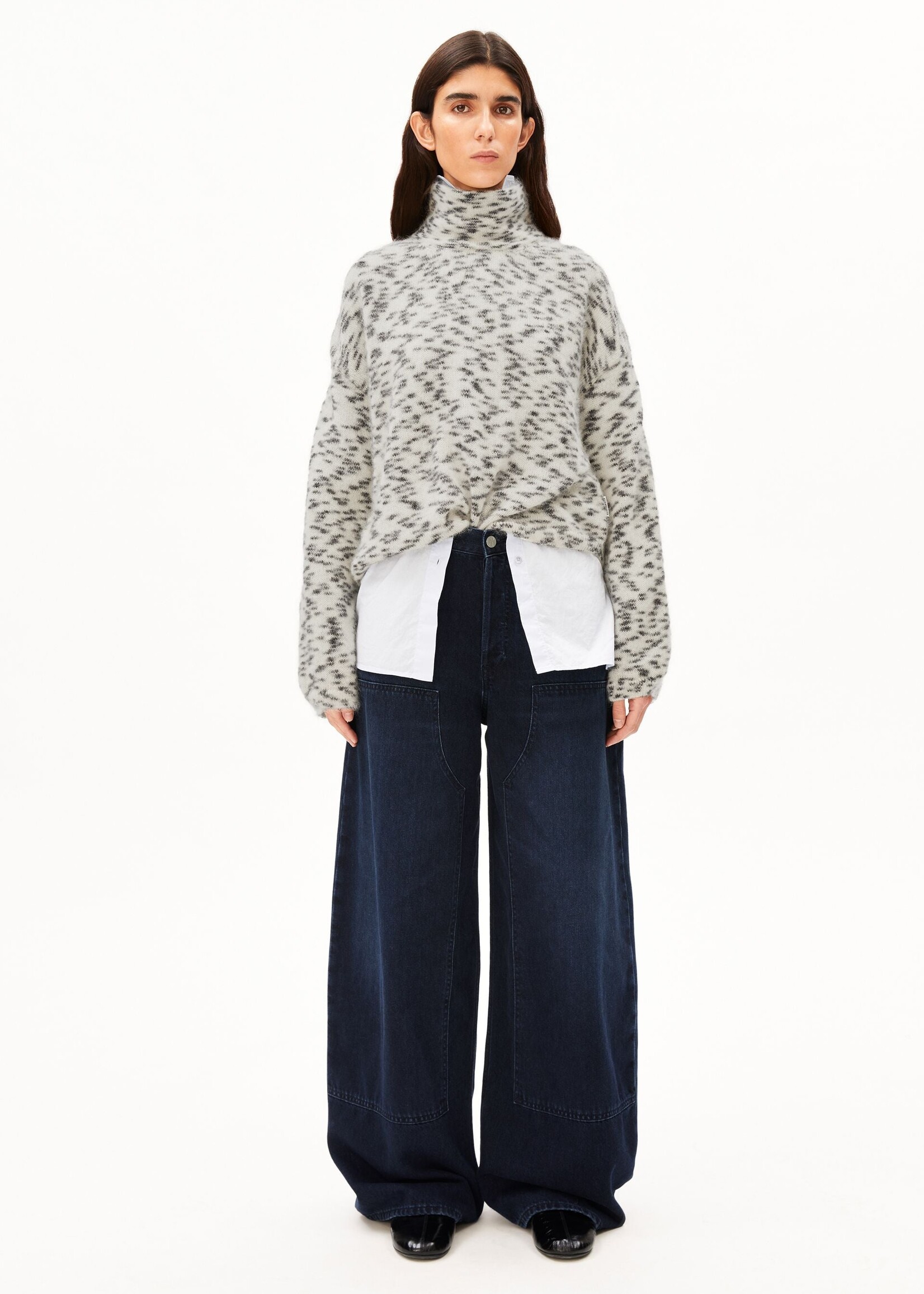 ARMEDANGELS MOHAIR BLEND DOTS KNIT