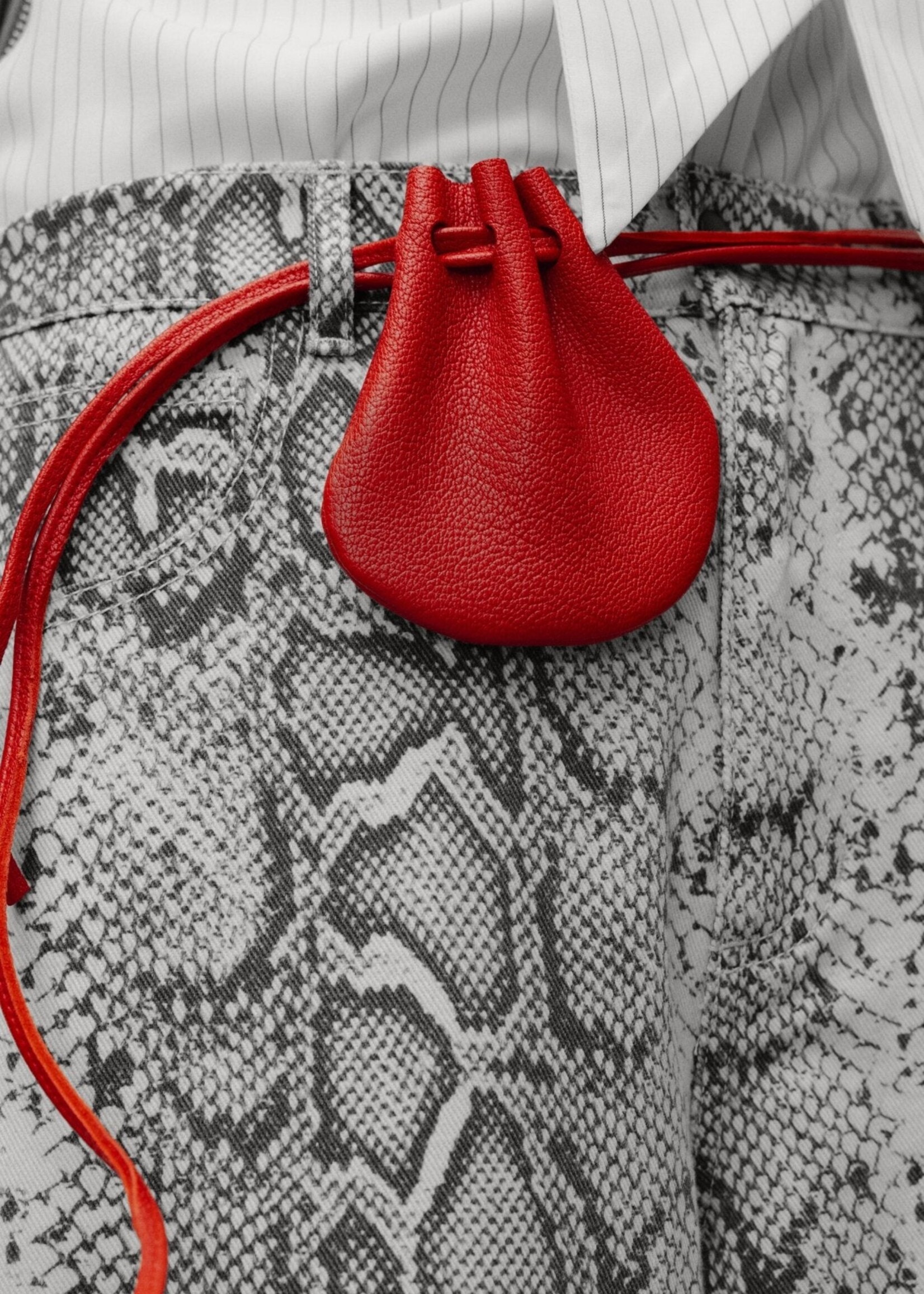 THE NEW SOCIETY CHINESE RED PURSE