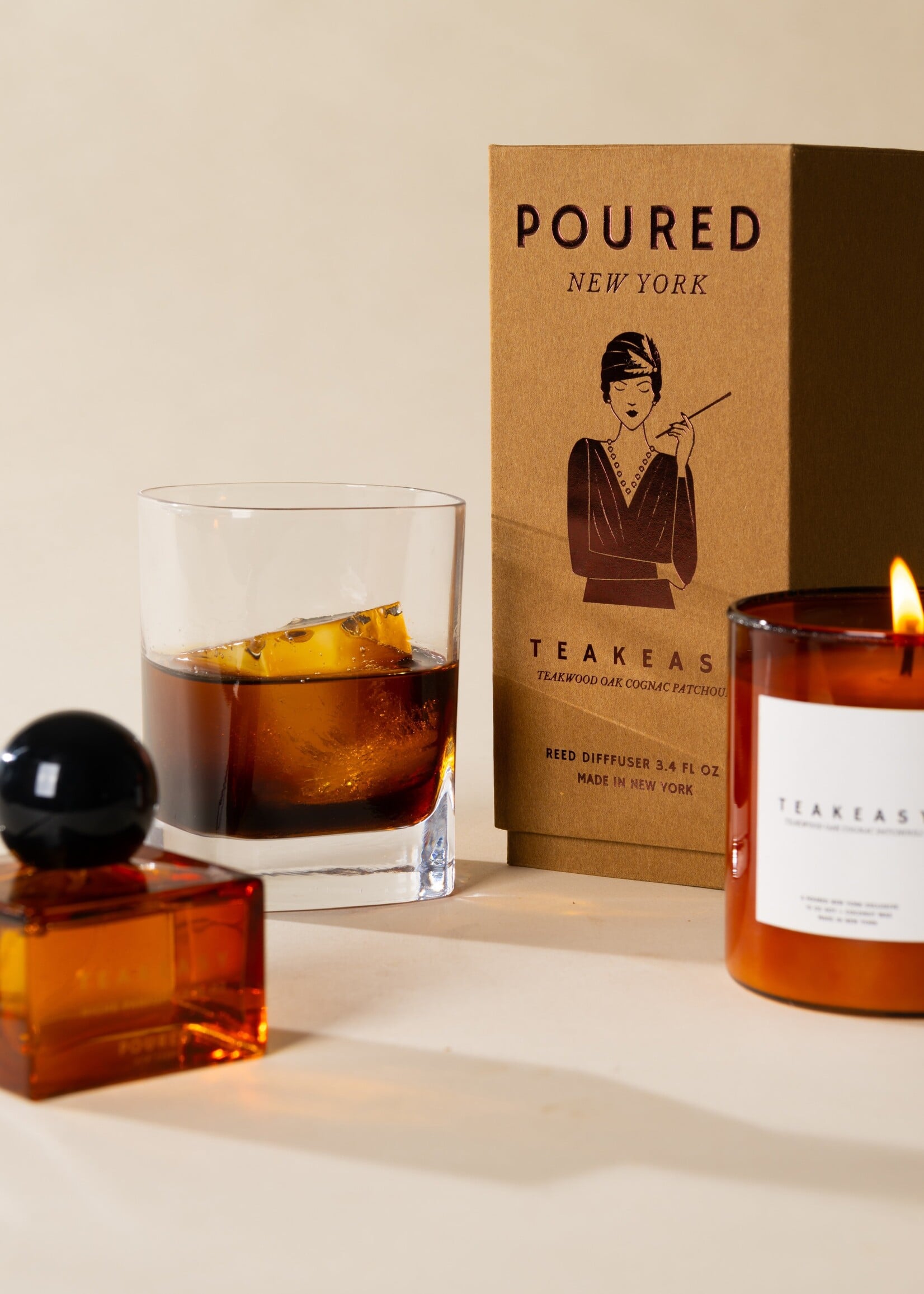 POURED NEW YORK  PIMMS & NEEDLES - REED DIFFUSEUR