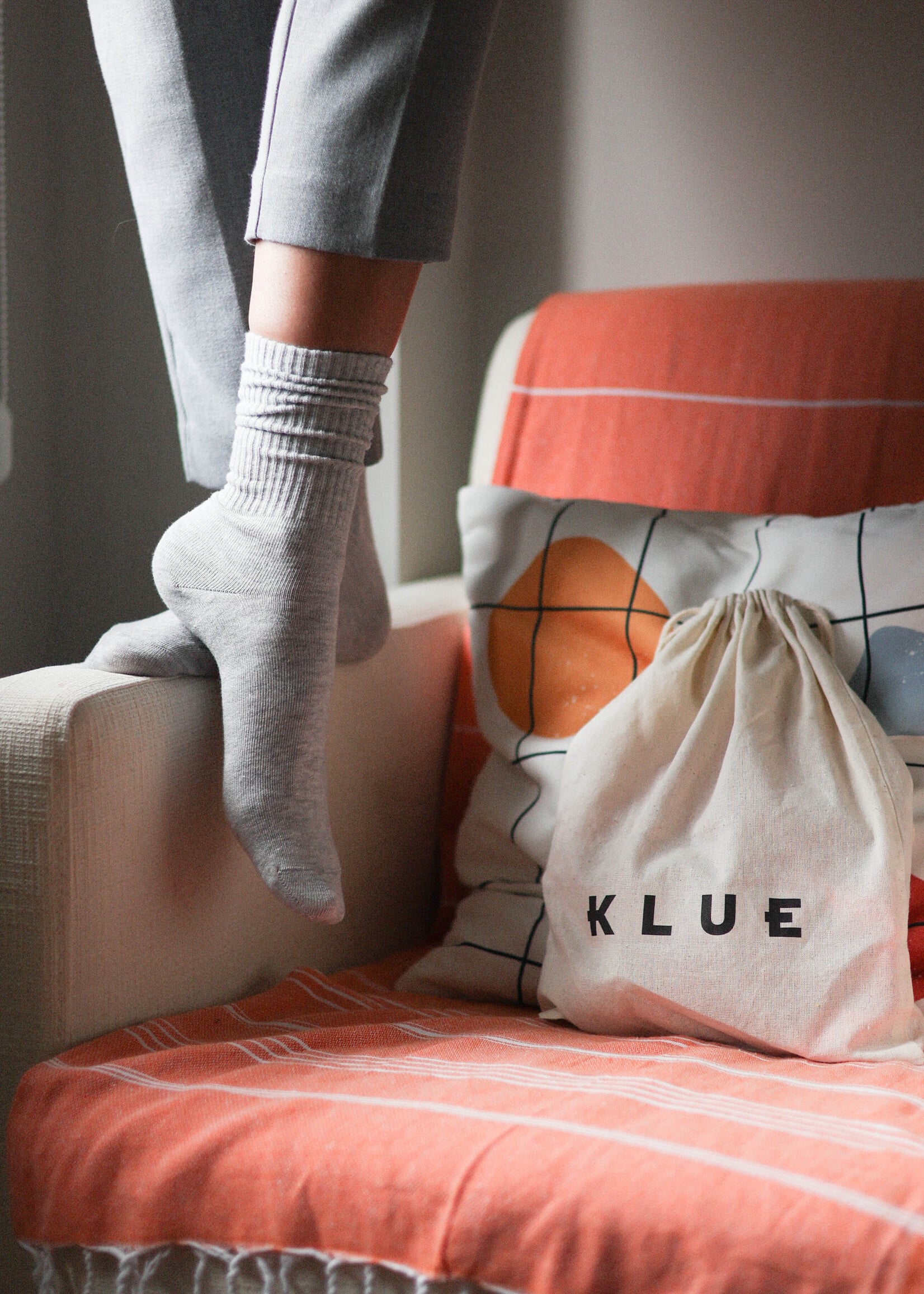 KLUE ORGANIC COTTON TENNIS SOCKS SOLID