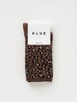 KLUE LUREX GLITTER SOCKS LEOPARD