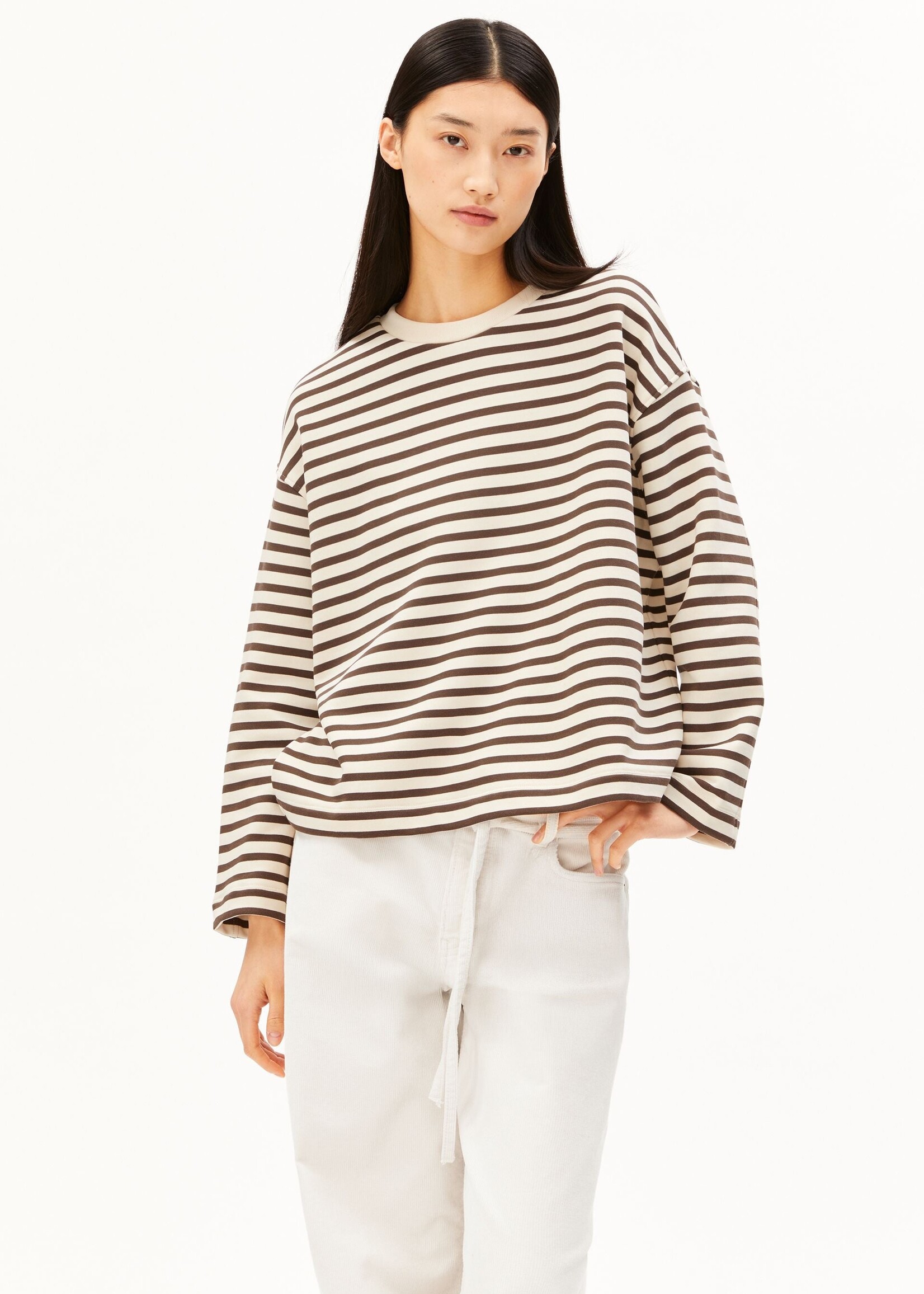 ARMEDANGELS FRANKAA MAARLEN STRIPE SWEAT