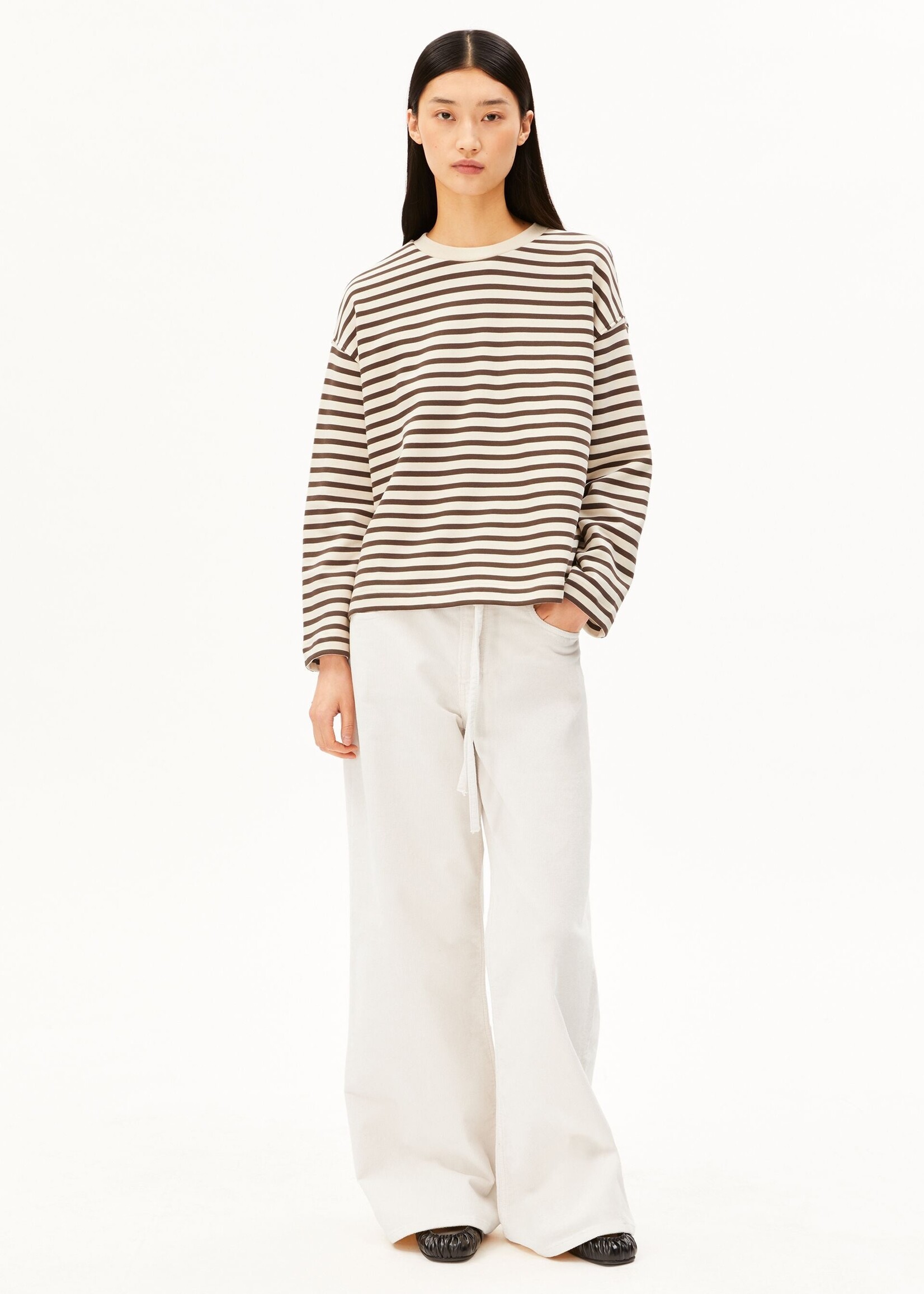 ARMEDANGELS FRANKAA MAARLEN STRIPE SWEAT