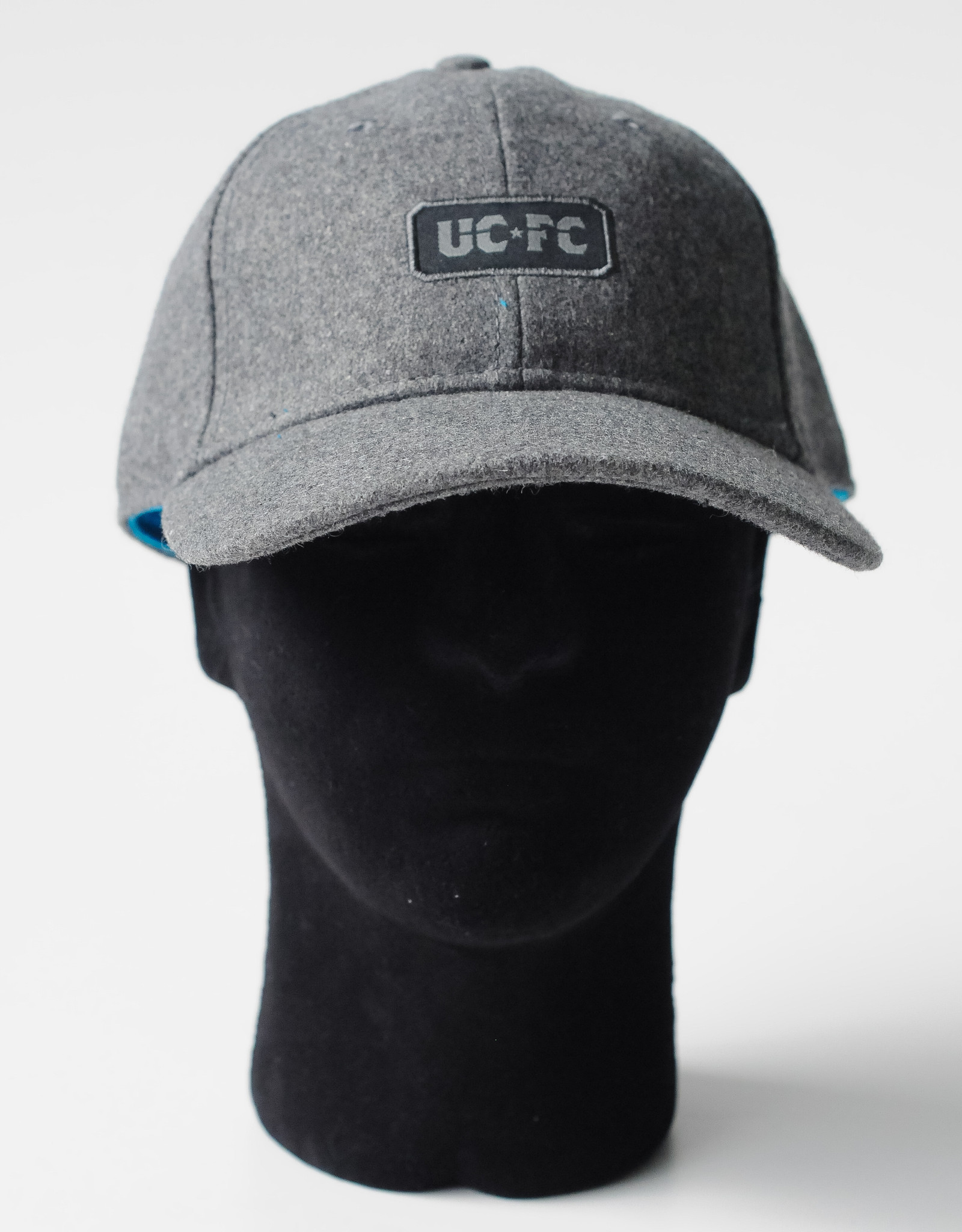 grey black flannel hat