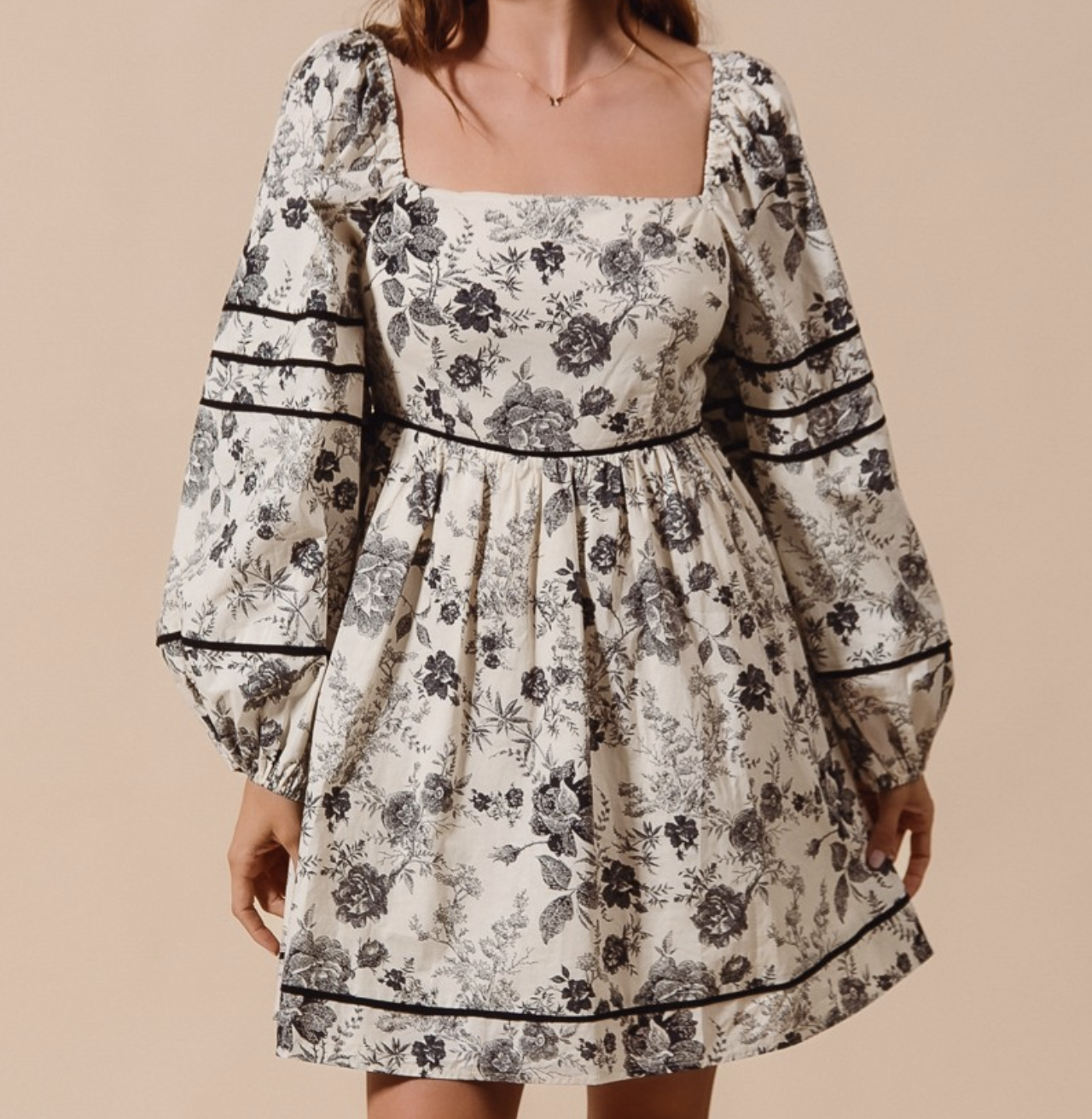 bronx and banco megan long sleeve dress BRONX & BANCO Long Sleeve Pink and Sheer Layered Dress – The Hangout
