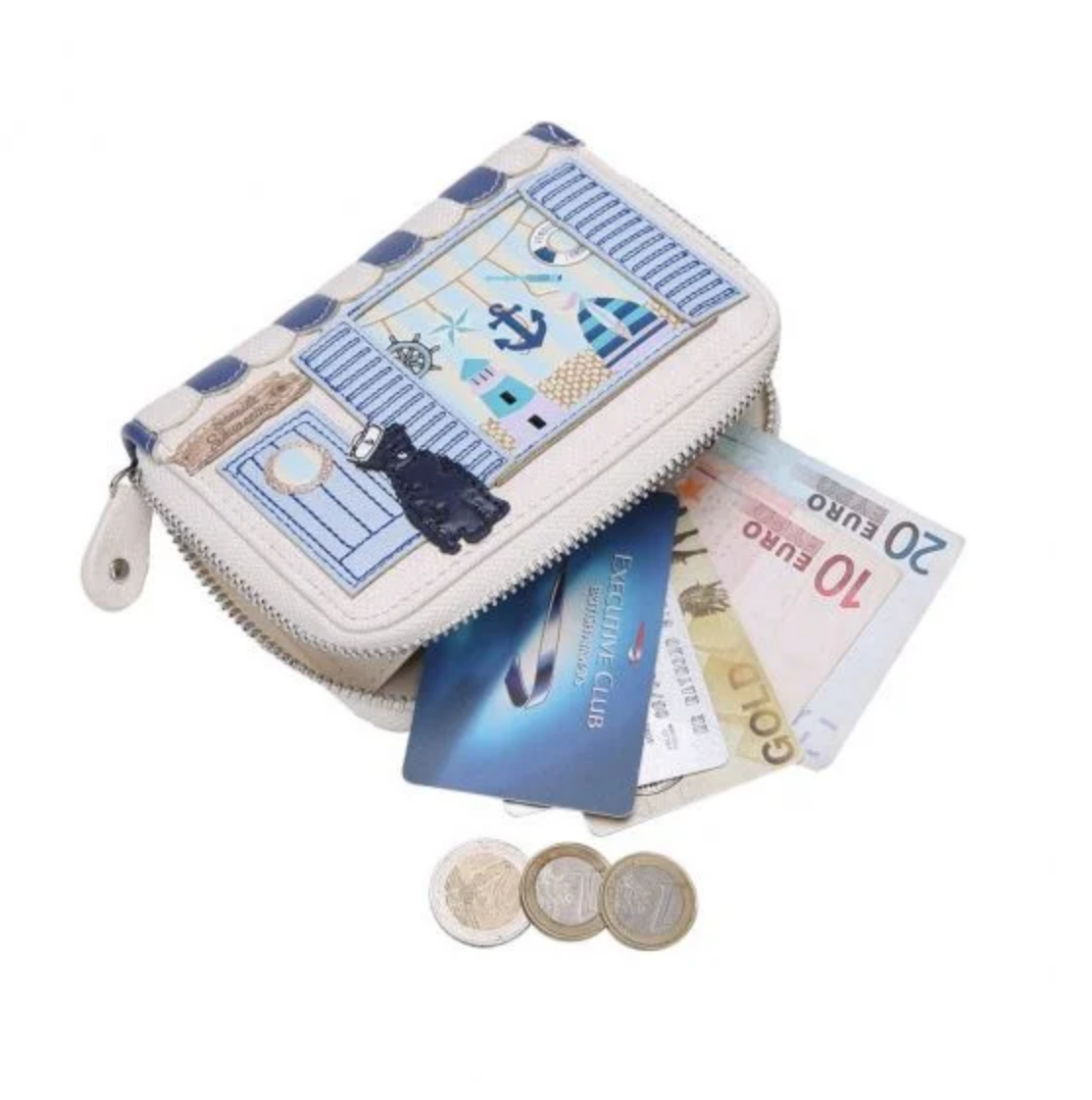 Vendula London Vendula London Seaside Souveniers Small Zip-around Wallet