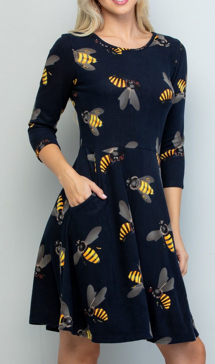 LA Soul Bee-You-tiful Sweater Dress