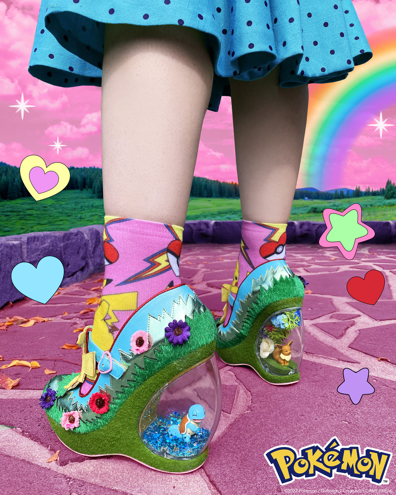 Irregular Choice - Pokémon Powered Up Tights - Virtue Boutique