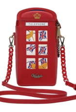 London Cats and Corgis Telephone Box Purse 24cm (H) x 11cm (W) x 10cm (D)