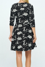 LA Soul Cool Cats and Crystals Sweater Dress