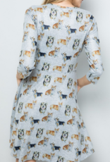 LA Soul Corgilicious Sweater LA Soul Print Dress