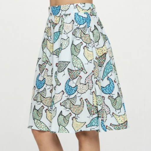 LA Soul Fly The Coop A-Line LA Soul Print Skirt