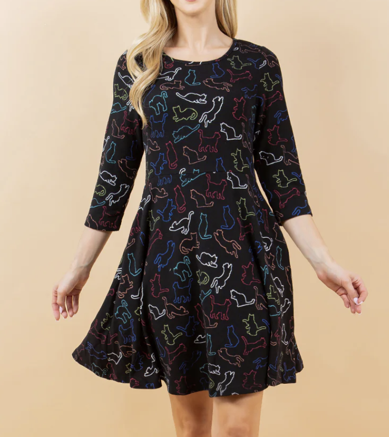 LA Soul "Catitude" Sweater Dress