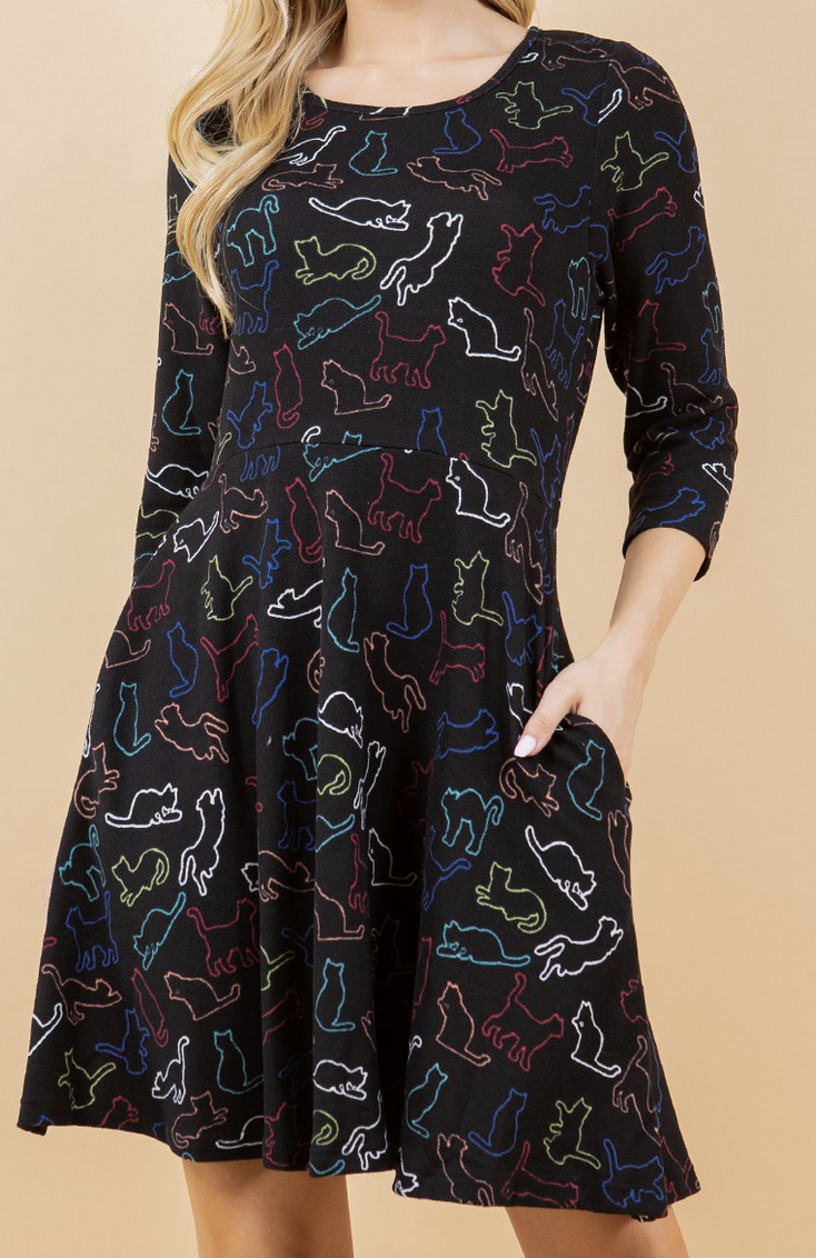 LA Soul "Catitude" Sweater Dress