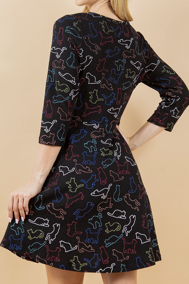 LA Soul "Catitude" Sweater Dress