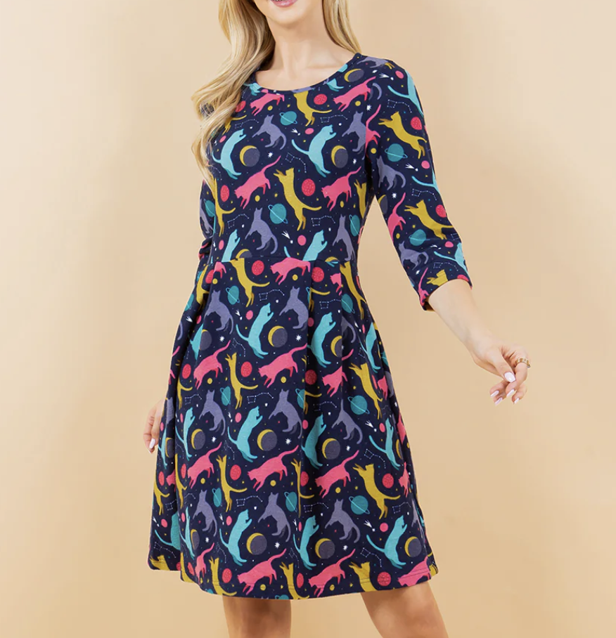LA Soul "Feline Fine" Sweater Dress