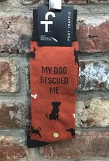 Foot Traffic Foot Traffic  Men's "My Dog Rescued Me" Socks