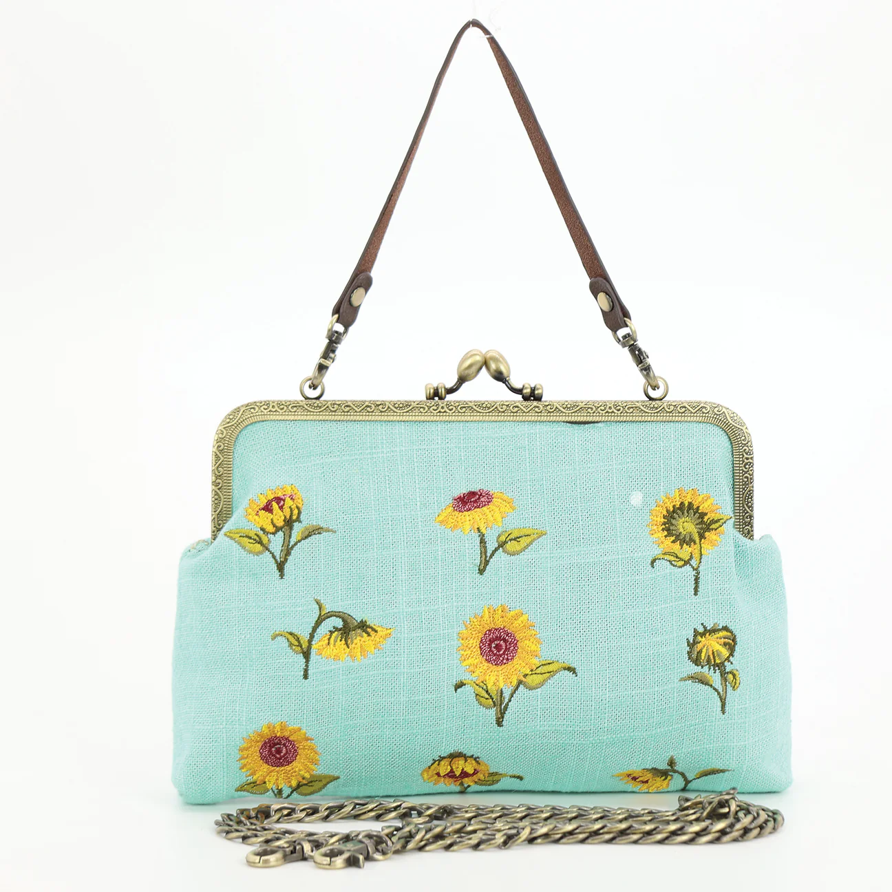 Comeco Sunflower-Power Kisslock Bag