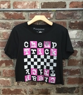 Prince Peter Cheap Trick Checkered Crop Top