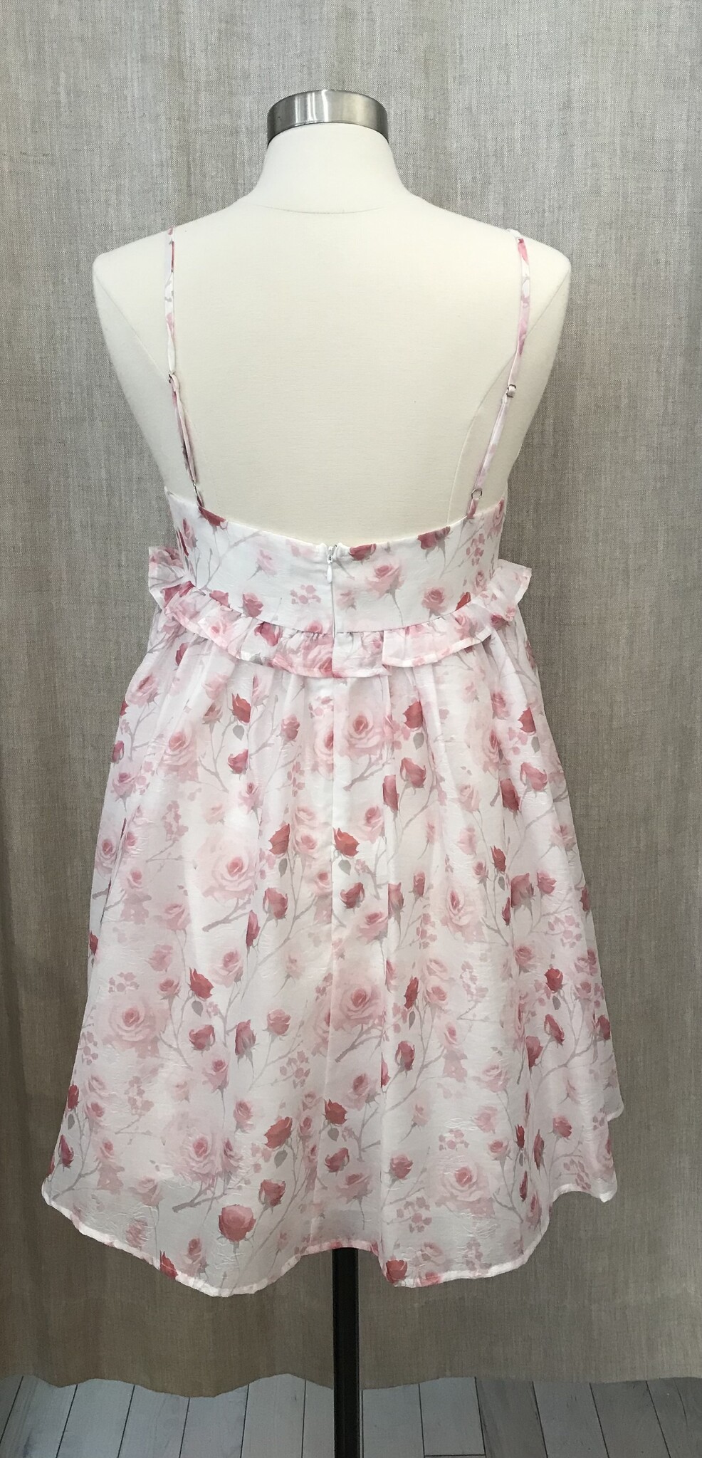 Storia "Feeling Rosie" Printed Babydoll Mini Dress