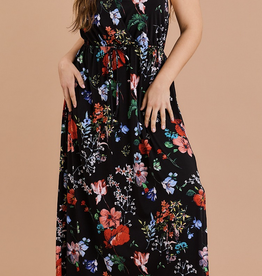 Gilli "Florally Fun" V Neck Floral Plus Dress