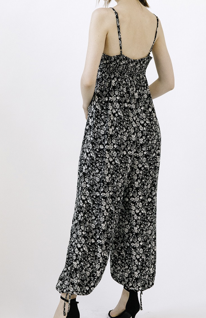 Storia "The Darkest Flower" Ankle Tie Jumpsuit