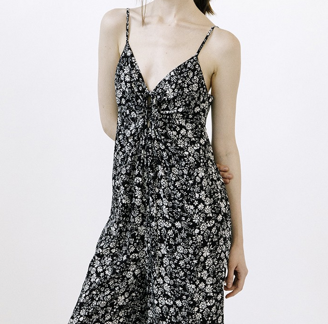 Storia "The Darkest Flower" Ankle Tie Jumpsuit