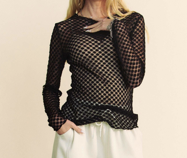 Davi&Dani "Seeing Spots" Mesh Top