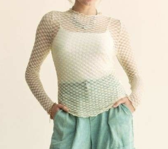 Davi&Dani "Seeing Spots" Mesh Top
